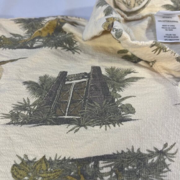 Jurassic World White Boys Dinosaur Short Sleeve Pullover Top Size 5T - Picture 2 of 13